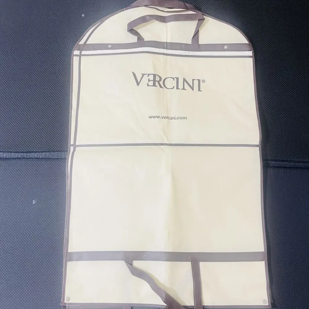 3‎ -pcs Vercini Brand Suit Garment Travel Clothings Hanger Bags Beige Brown